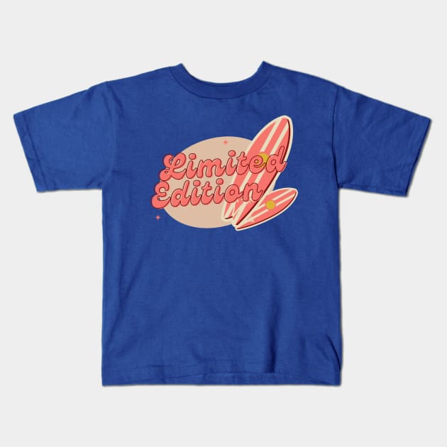 Brown Pink Vintage Limited Edition Kids T-Shirt by StanleysDesigns